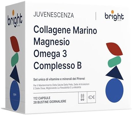 Marint Kollagen med Hyaluronsyra, B-vitaminkomplex, Magnesium, Omega 3 TG - SmartAbsorb™ | för hudhälsa, ledrörlighet och energi | 28 dagliga påsar