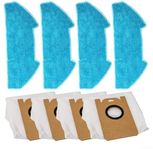 Juego de trapos y bolsas de polvo para aspiradora Redkey R10, diseñado para un rendimiento de obstrucción y fácil instalación