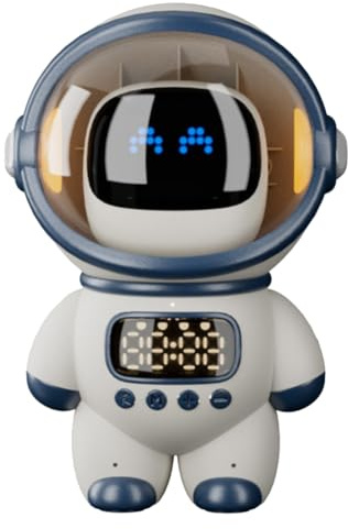 Yarryuter Robot Inteligente con Inteligencia Artificial, Altavoz Inalámbrico con Bluetooth, Caja de Sonido, Despertador de Audio, Radio FM, Regalo para Niños y Niñas Estudiantes