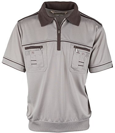 SOUNON Polohemd Poloshirt für Herren Beige, Groesse: 4XL