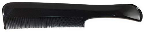 Feinkamm + Staubkamm + Nissenkamm Läusekamm Griffkamm schwarz 18,5 cm feine Zahnung