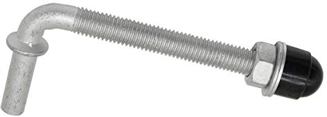 ATTAS Scharniere, Torband Alternative, verzinkter Kloben zur Durchsteckmontage, Ø12 mm Rundstahl, Zapfen Ø10,8 mm, Schutzkappe aus Kunststoff