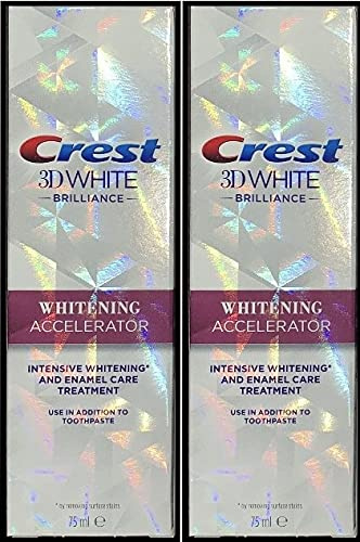 Intensive Whitening Accelerator and Enamel Care Treatment 3D White Brilliance Crest 75ml Cooling Vanilla