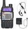 eSynic uv5r Upgrade 5W Walkie Talkies Rechargeable UV-5R Radio Walkie Talkies Dual Band VHF/UHF Clear Calls Long Range 2 Way Radio with LED Display 128CH Supports VOX FM Functions for In&Outdoor