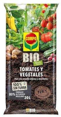 Compo Bio Sustrato Tomates y vegetales 20 L