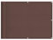 vidaXL Balkon Sichtschutz, Balkonbespannung mit Ösen Seil, Wasserfeste Balkonabdeckung, Balkonverkleidung für Balkon Terrasse, 75x800cm Braun 100% Polyester-Oxford