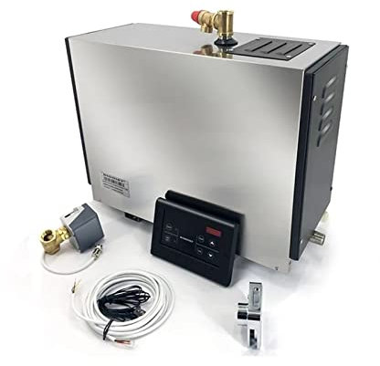 Kit generador de ducha de vapor, Sistema comercial de ducha de ducha de vapor de sauna autodenominado por el drenaje de la sala de sauna portátil Generador de vapor for la sala de vapor for el hotel d