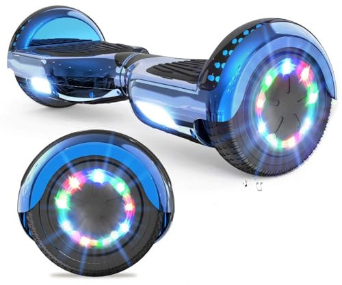 GeekMe Hoverboards 6.5”Zweimotoren 2-Rad-Hoverboards Hoverboards mit LED-Leuchten Bluetooth