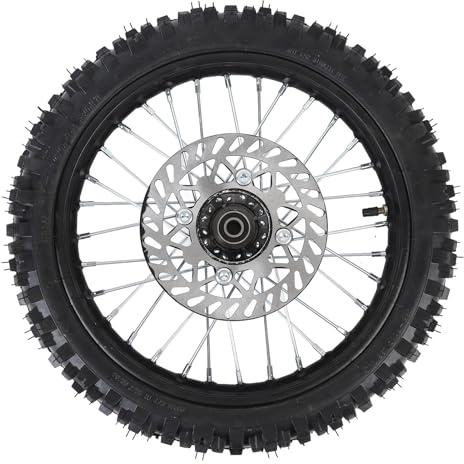 Gruppo ruota anteriore 14 pollici 60/100-14 2,5-14 cerchio per asse 15 mm con rotore freno per bicicletta sporca 125 140 150 cm