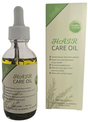 Syulli Aceite de Romero 50 ml para Crecimiento del Cabello, Tratamiento de la Caída, Nutre el Cuero Cabelludo, Cejas y Pestañas