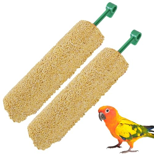 per uccelli, 2 pezzi, snack per uccelli, premi di addestramento e mangime per , maina, parrocchetti, pappagalli, canarini e fringuelli, con dieta