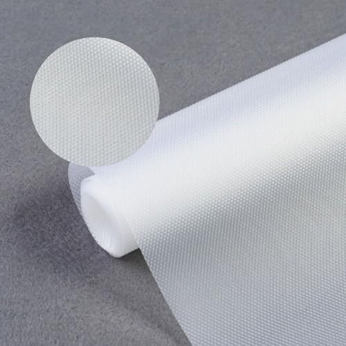 Alfombrilla para cajones, 45 x 500 cm, alfombrilla antideslizante para cocina, resistente al agua y no adhesiva, para estanterías, armarios, cajones, nevera, casa, oficina, diamante transparente