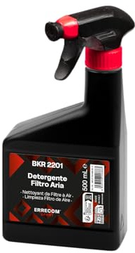 ERRECOM BKR 2201 Detergente Filtro Aria in Spugna/Schiuma Poliuretanica delle Moto, Rimuove Olio e Sporco Ostinato, Ripristina Efficienza e Prestazioni, Flacone da 1 L