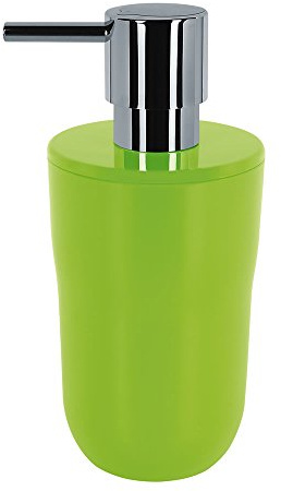 Spirella, Distributeur de Savon Liquide élégant et Pratique, idéal pour la Salle de Bain ou la Cuisine, capacité de 300 ML, Dimensions 7,5 x 7,5 x 16,5 cm, Couleur Verte