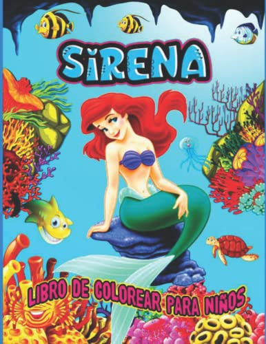 sirena libro de colorear para niños: Libro para colorear de sirenas para niños de 4 a 8 años: Maravilloso regalo | Increíble y único libro para ... para colorear de una cara con sirenas mágicas