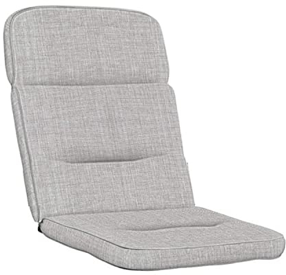 KETTtex EXKLUSIV Auflage Hochlehner Silbergrau I Gartenstuhl Polster 120x50x7cm I KTH3 Sitzauflage weich & robust I Wetter- & formbeständige Stuhlauflage I pflegeleichtes Sitzkissen I Dessin 8643