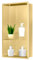sunrik Niche Salle de Bain,Niche Murale Douche Acier Inoxydable,Niche Murale Douche Couche Double,Niche Douche Encastrable 30x60x10cm（40/20cm）,Or