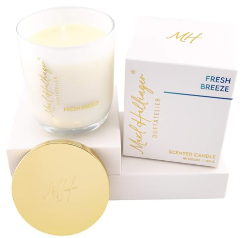 Hallingers Genuss Manufaktur Duftkerze aus Sojawachs bis 40h Maxl Hallinger Duftatelier, scented candle, Duftkerzen im Glas