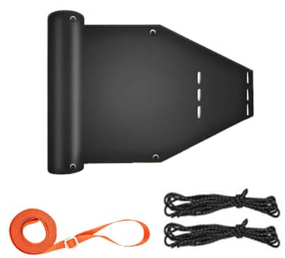 QOXEZY Trineo con cuerda de 72.8 pulgadas, ideal para exteriores, con arrastre y trineo hecho de metal y madera, multiusos, diseñado para mayor versatilidad