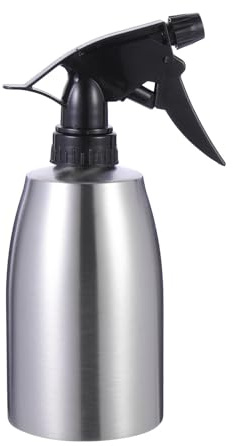 WRITWAA Annaffiatoio Spray a Pressione Manuale in Acciaio Inox 304 Resistente, Flacone Spray per Fiori e Piante da Interno, Spruzzatore D’acqua Multifunzione per Giardinaggio, Cucina