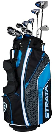 Strata Ultimate 16 Piece Packaged Golf Set, Men's, Left Hand