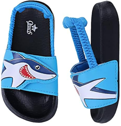 Dream QuanZhou Pantofole Estive Bambini Scarpe da Spiaggia Ragazzi Antiscivolo Leggere Infradito e Ciabatta e Piscina Morbido Gomma Pantofole da Bagno Interno da Esterno Sandali 29 Blu Nero