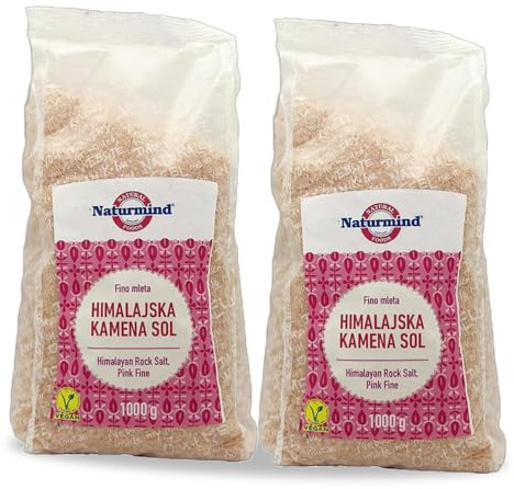 Naturligt Himalayasalt – 2 x 1000g | Premiumkvalitet | Hälsosamt val | Mångsidig användning | Etiskt producerad | Återförslutningsbar påse | Perfekt för matlagning, kryddning med mera