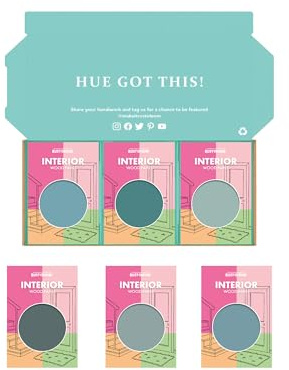 Rust-Oleum Interior Wood Paint in Satin finish - Ocean Blue Tester Box