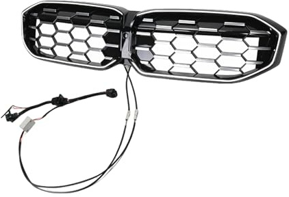 Front-Nieren Kühlergrill mit LED-Licht und Kamera-Loch für BMW 3er G20 2023-2024