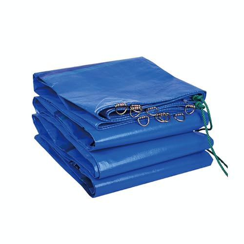 Bâche de Protection Imperméable étanche 4x4m Bâche de Protection en Polyéthylène 240g/m² PE Imperméable & Indéchirable Haute Qualité pour Camion, Piscine, Meubles de Jardin en Bois