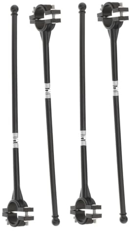 Gogogmee Lot de 4 Porte-Drapeaux pour Vélo en Métal Léger, Mâts Réglables pour Guidon, Support de Mât de Sécurité Solide, Accessoires Vélo Garçon et Filles pour Randonnée et Activités Plein Air