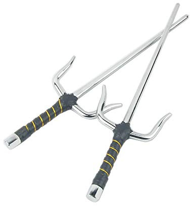 Superdo Octagon Metal Martial Arts Sai (Silver, 19)