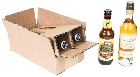 SpiritedShipper Two Bottle Shipper - 375ml / Beer - Kraft (10 Boxes and Inserts)