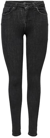ONLY NOS Femme Onlpower Mid Push Up SK Jea Rea3722 Noos Jean Skinny Not Applicable, Gris (Medium Grey Denim Medium Grey Denim), 40/L34 (Taille Fabricant: Large)