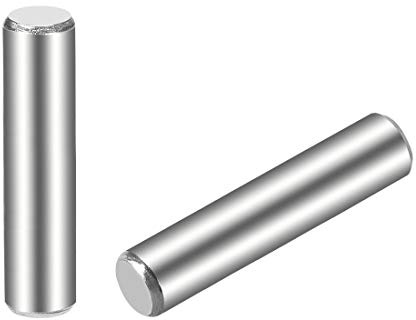 sourcing map 25 Stück Zylinderstifte 5 x 25 mm (ca. 13/64) Dübelstift 304 Edelstahl Holz Etagenbett Dübelstifte Regal Heringe Stützregale