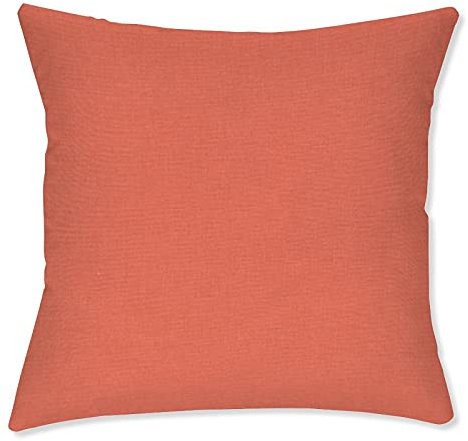 BYRON HOYLE NECTARINE - Juego de 2 fundas de cojín para exteriores, decoración al aire libre, para jardín, patio, tienda, sofá, regalo de inauguración de la casa, 66 x 66 cm