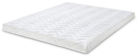 Letti Moderni Latex Topper 180x200cm Aloe Vera - Höhe 8 cm, Orthopädischer Matratzentopper 180x200, Ergonomische Matratzenauflage 180x200cm, Atmungsaktiv, Oeko-Tex Zertifiziert, H2