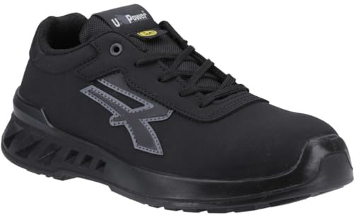 U-Power RV20134 RED LEVE Modelo THOMAS Zapatos de Trabajo de Seguridad, ESD S3 CI SRC, Negro