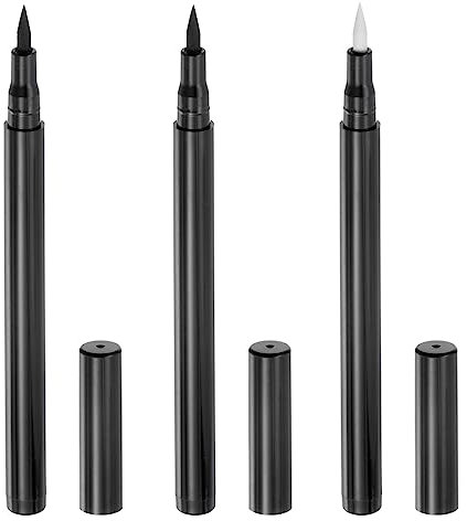 QUARKZMAN 3Stk Stoff Markierungen Dauerhafte Farbstoffe Farbe Textil Marker Stifte Feine Spitze 3 Farben für Basteln Kleidung Schuh Hell Grau Weiß Schwarz