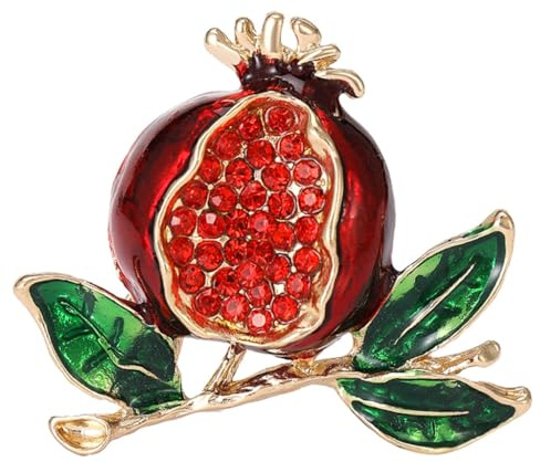 Elegante Anstecknadel, Schmuck-Kollektion, schöne Granatapfel-Anhänger, zarte Brosche, einzigartiges Halsbandnadel-Zubehör, Wie beschrieben