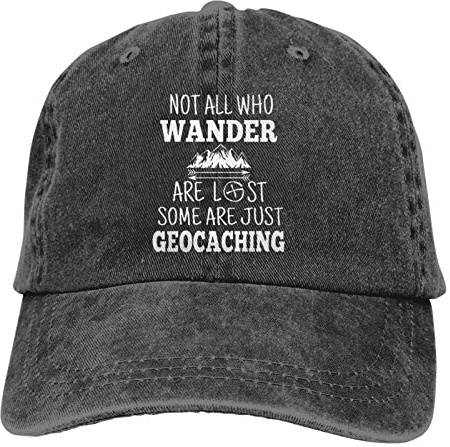 Casquette Baseball, Tous Ne Errent Pas dans Le Géocaching Perdu Casquette Trucker Unisexe Casquette Confortable Chapeau De Tennis pour Sportive Tennis Outdoor