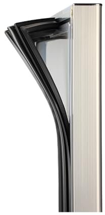 AWFOM Joint De Porte De Congélateur Universel Remplacement du Joint en Caoutchouc Magnétique De La Porte du Réfrigérateur,Noir