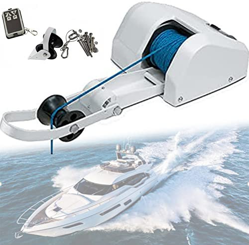 YANDDEA Guindeau d'ancre, treuil d'ancre électrique 12V Forte praticité pour Bateau Ponton pour Bateau de pêche