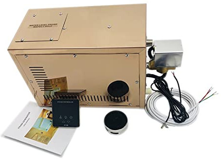 Generador de vapor para sauna, 4. 5kw Sistema de ducha de generador de vapor autodenador comercial Generador de ducha de vapor eléctrico for baño de sauna Para ducha en casa