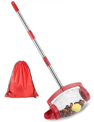 Raccoglitore per Noci Superiore | capacità 6 l Senza Piegatura, Multifunzione, per ghiande, Noci Pecan e Castagne, per Giardino, Cortile, Lime, Arance
