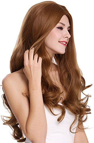 WIG ME UP - 1570A-27 Perücke Damenperücke lang gewellt Mittelscheitel Erdbeerblond Rotblond