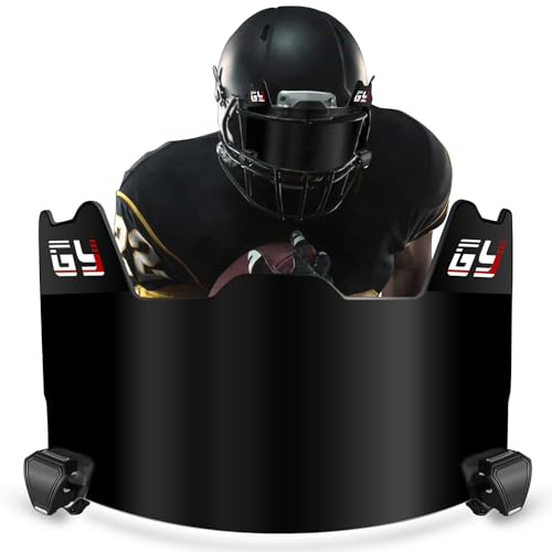 GY Football Visor Football Facemask Visor Black - Color Tinted Eye Shield Visor for Football Helmet Visor Adult/Youth (Black)