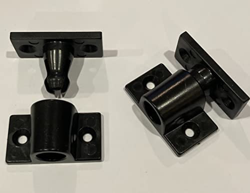 2pk Kwik Klip Easy Fit Ball Catch Blind Hole Plinth Panel Push Fittings - Click Together