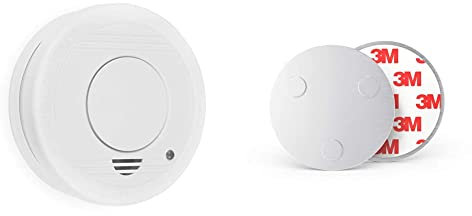 Smartwares 10.044.62 détecteur de fumée – Capteur Optique – Bouton de Test – 85 DB & Sonero MH-070 Fixation magnétique pour détecteur de fumée Diamètre 70 mm Aimants Extra puissants