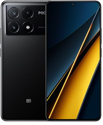 POCO X6 Pro 5G Black- Smartphone 12+512GB, MediaTek Dimensity 8300, 64MP triple camera, 6.67 120Hz POLED display, 5000mAh, 67W turbo charging (UK Version + 2 Years Warranty)